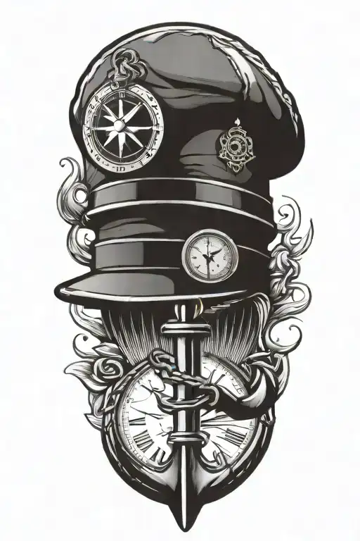 Anchor Clock Canadian Soldier Hat