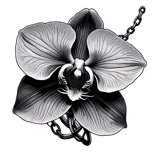 Orchid With Chain