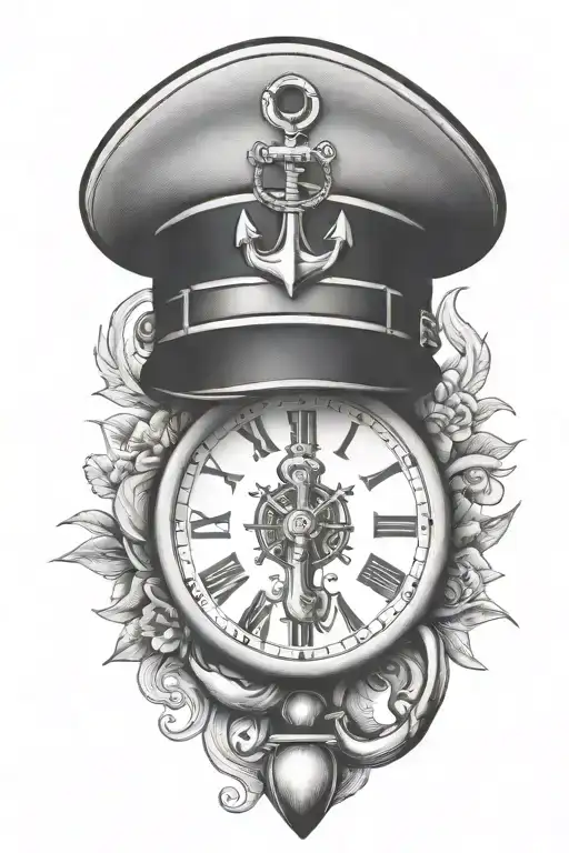 Anchor Clock Canadian Soldier Hat
