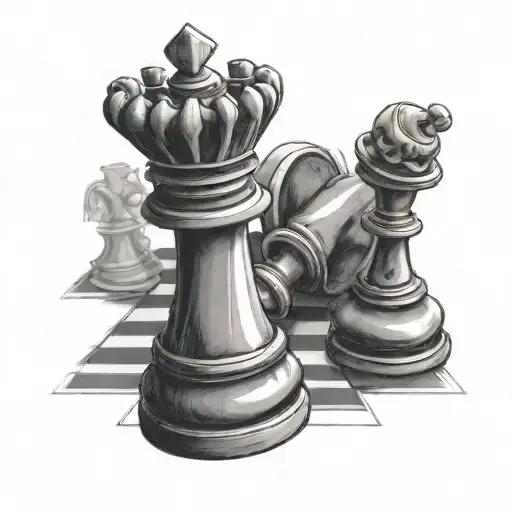 Chess Piece Is Important Step A Man