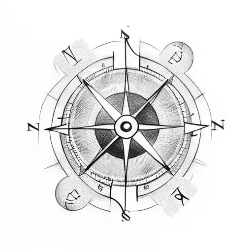 Nordic Compass Runes With The Name Of Tona And Hope