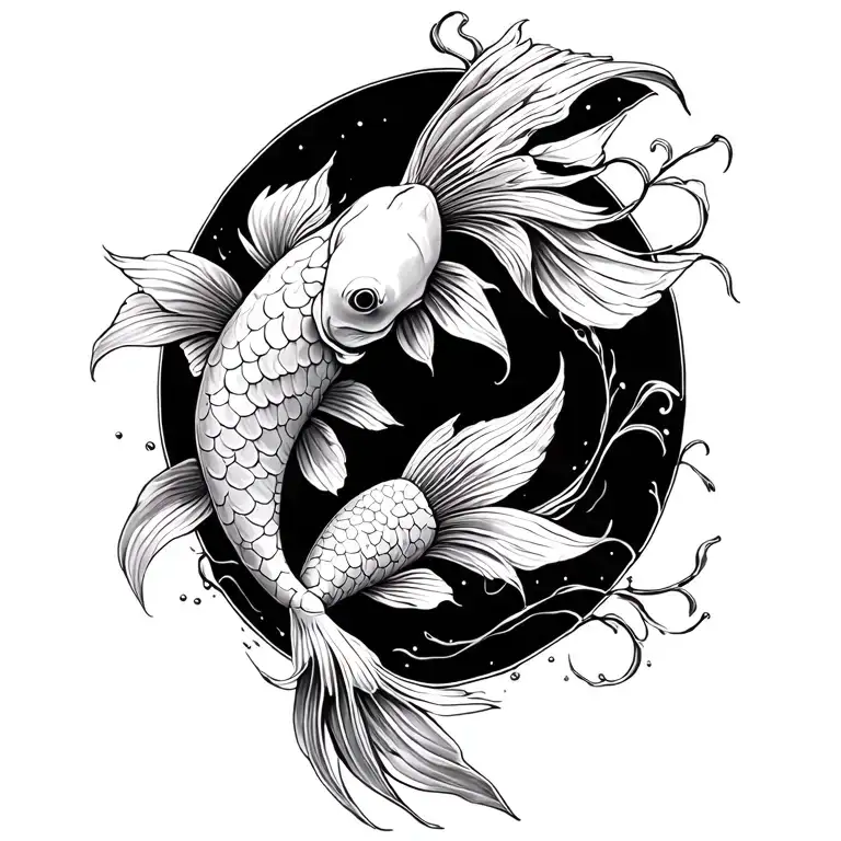 I Want To Add Florals To A Koi Fish Tatto I Already Have