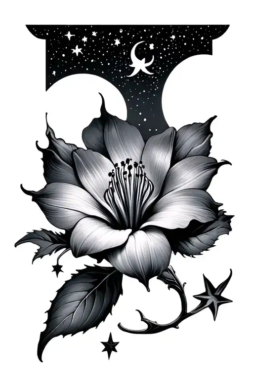 Moon Flower Stars
