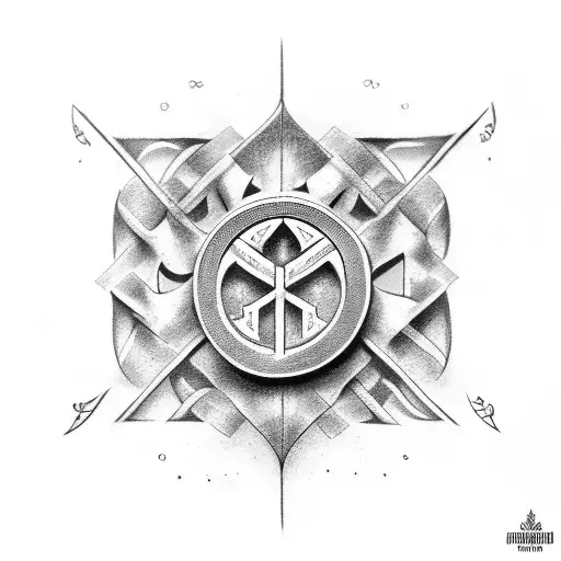 Nordic Runes With The Name Of Tona And Hope