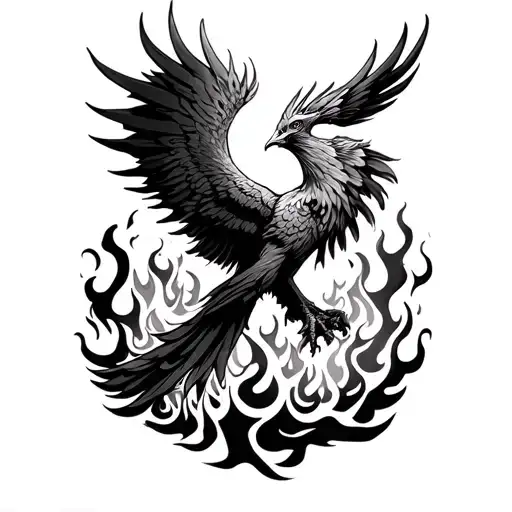 A Phoenix Rising From The Flames