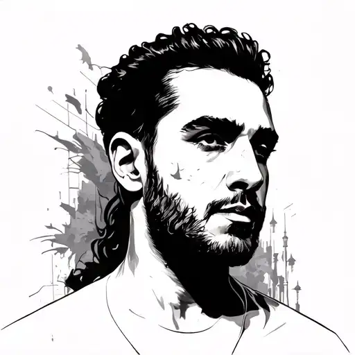 Toni Hamadi Against The Background Of Berlin