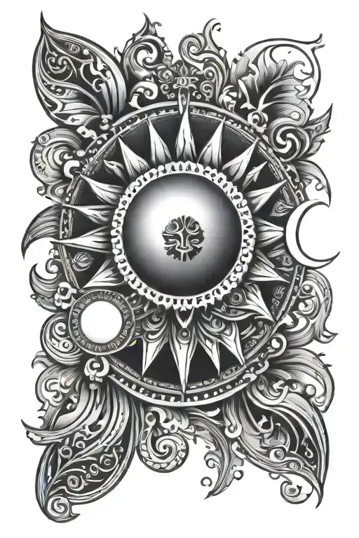 Ornamental Sun Peaking