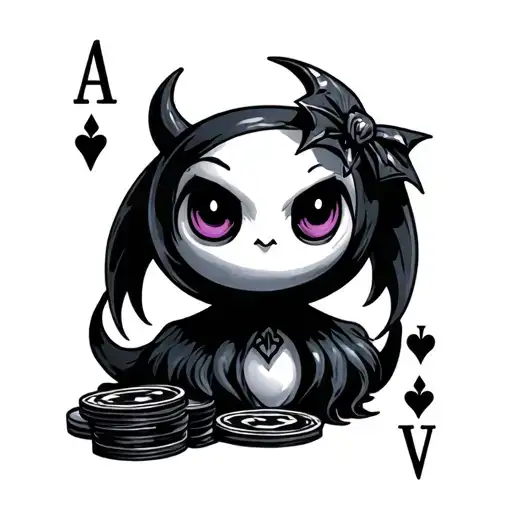 Banette And Playing Card