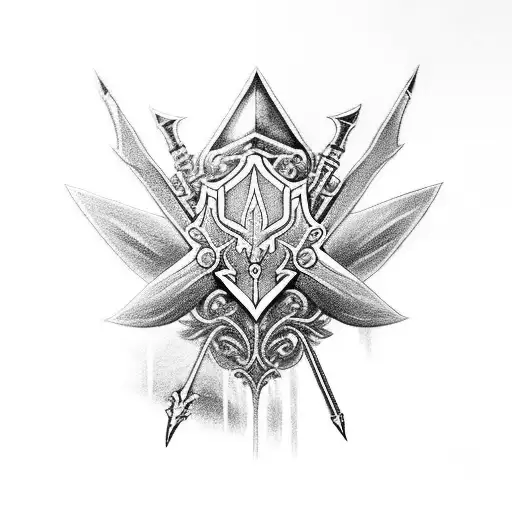 Master Sword With Silent Princess Flowers