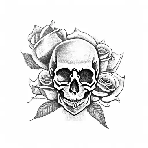 Skull And Roses