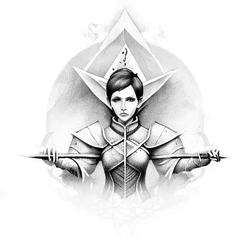 Dragon Age Origins Characters In The Style Of Art Nuveau