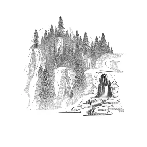 A Hiking Trail Leading To A Hidden Waterfall In A Dense Jungle