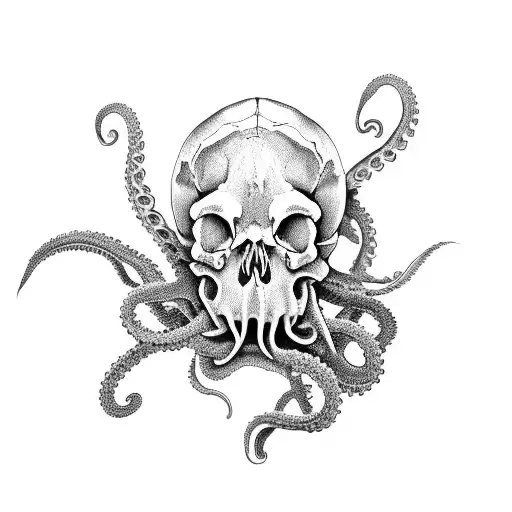 Skull And Octapus