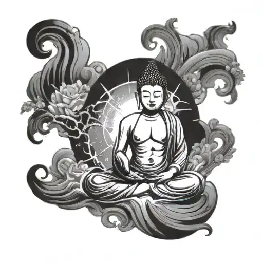 Universe Water Buddhist Merging