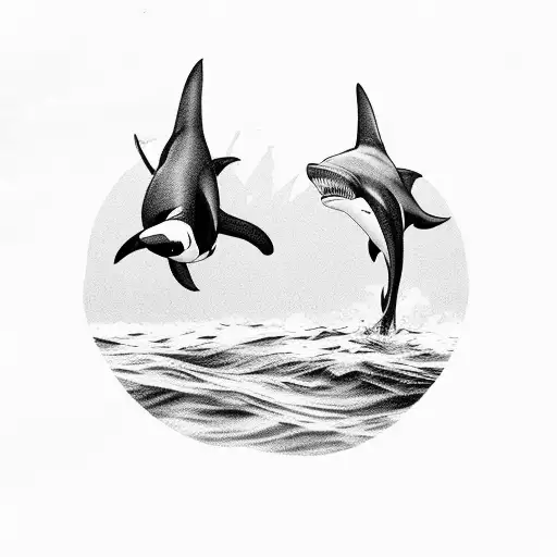 Orca Killing A Shark