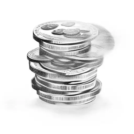 A Stack Of Gold Coins With A Law Book On Top