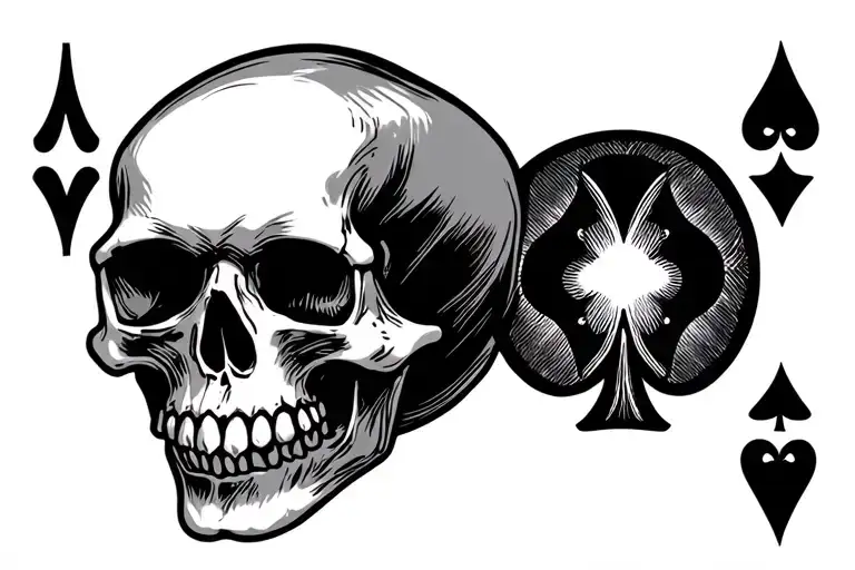 Jack Of Clubs Skull