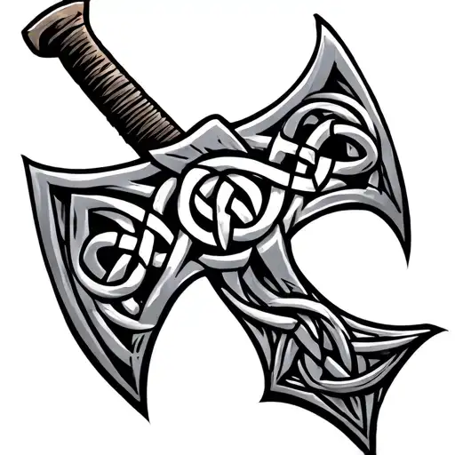 Nordic Ax Celtic Knots