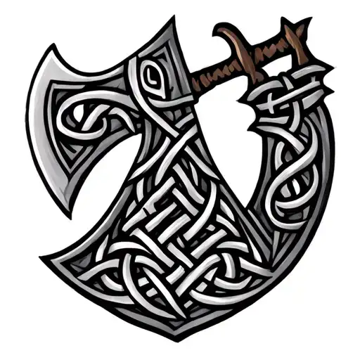 Nordic Ax Celtic Knots