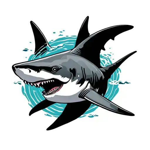 Shark Tattoo Minimalist