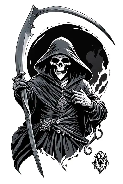 Grim Reaper With Scythe