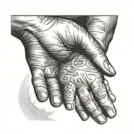 Father Holding Baby's Hand