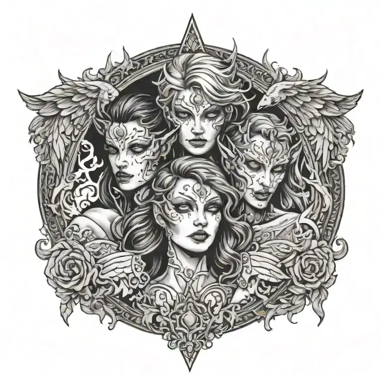 A Half Angel And Demon Girl