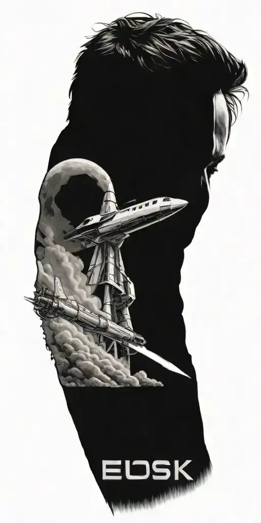 Elon Musk Launching Rocket