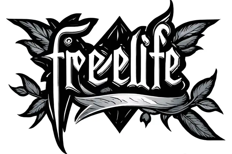 Dark Lettering That Says Freelife