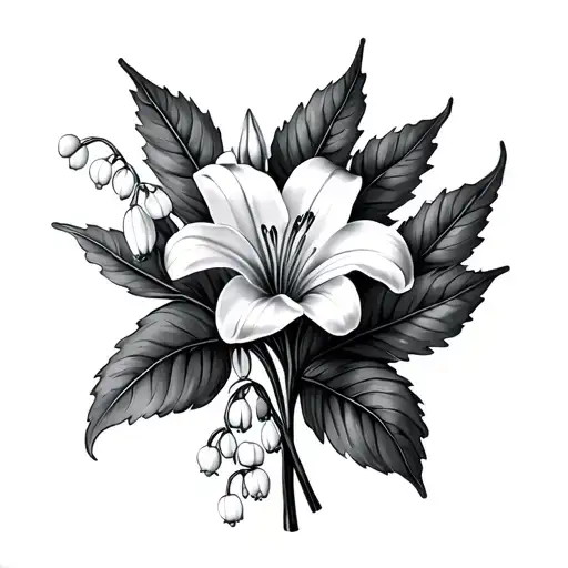 Larkspur And Lily Of The Valley