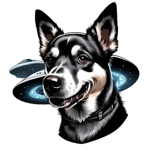 Dog And Ufo Abducting