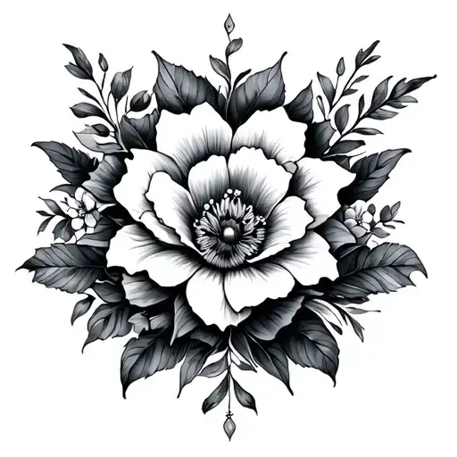 Release With Floral Ornaments