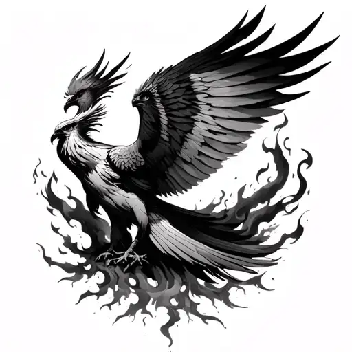 Phoenix Rising From The Ashes