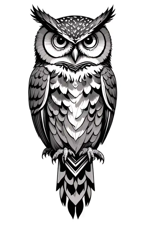 An Owl Tattoo That Is Unique Tattoo Design