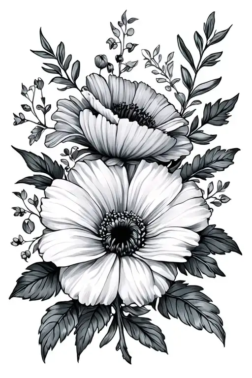 June And September Birth Flower Sleeve