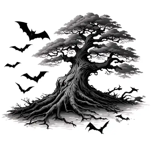 Poison Tree With Bats