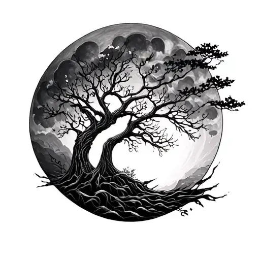 Printing And Tree Of Life Forest Luna