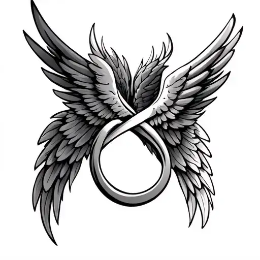 Infinity Symbol With Wings