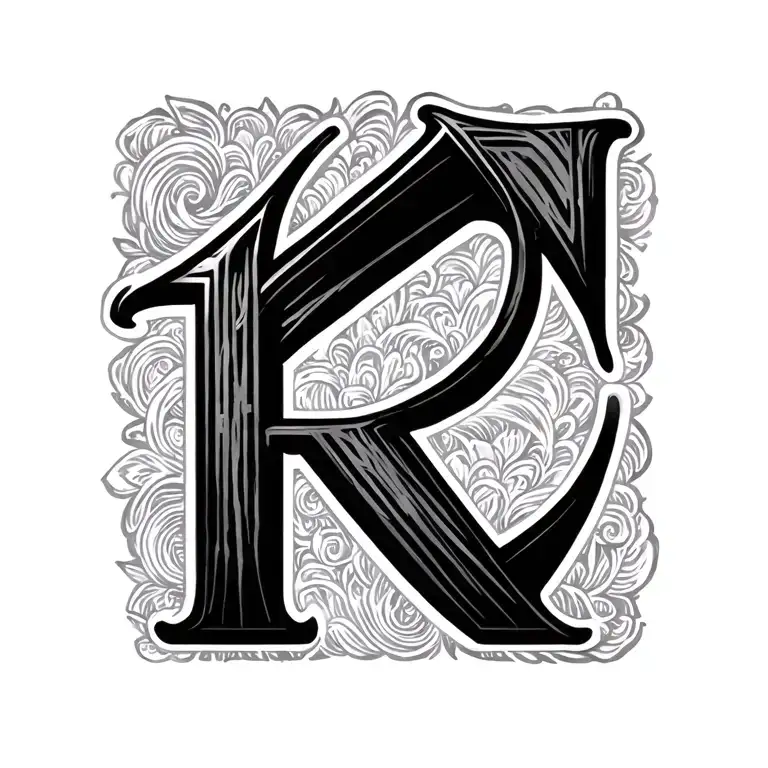 Combined Letter M And R