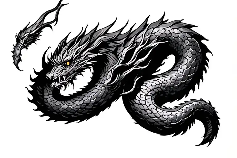 A Norse Serpent Eating Its Own Tail