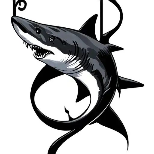 Shark In The Shape Of A Music Note