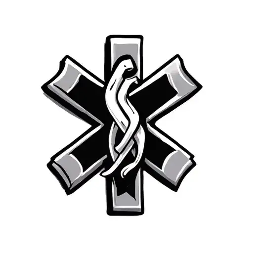 Star Of Life With Wrenches Crossed