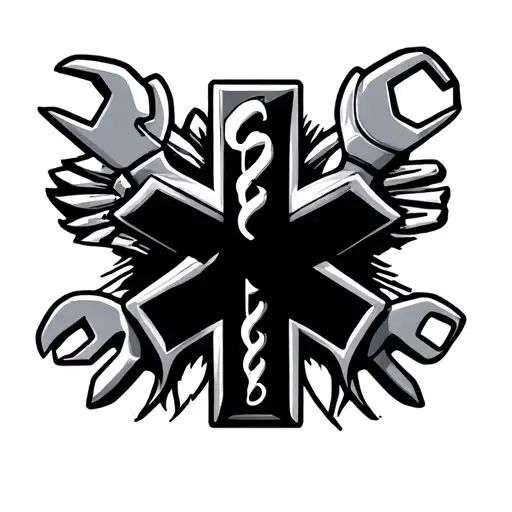 Star Of Life With Wrenches And Pliers