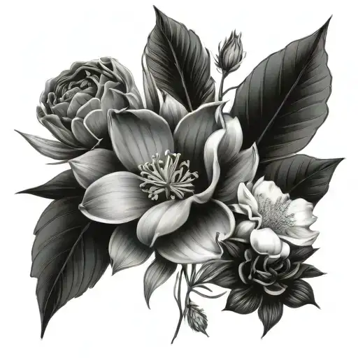 Jan June July Oct Nov Birth Flower Bouquet