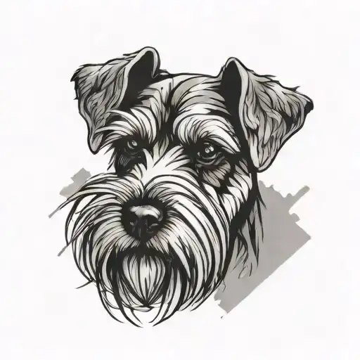 Miniature Schnauzer Abstract Interpretation