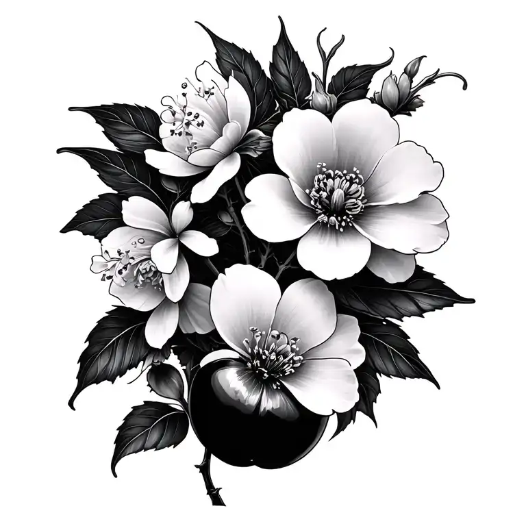 Fairy Big Cherry Flowers