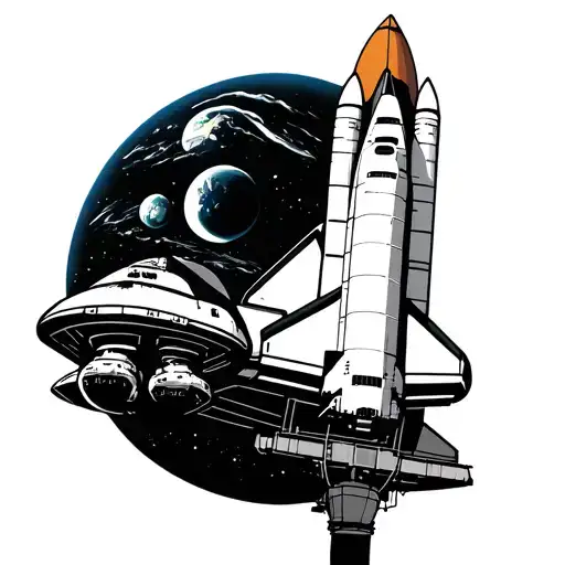 Space Shuttle In Space