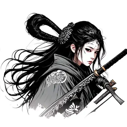 Cyberpunk Samurai Girl