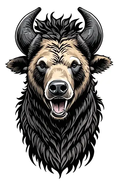 Bear And Bull Head