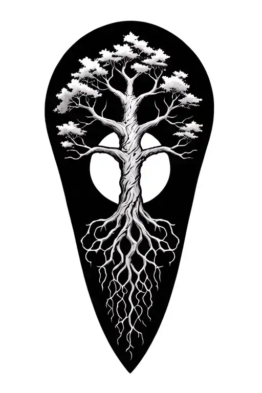 Tree Of Life Intertwined Within Its Intricate